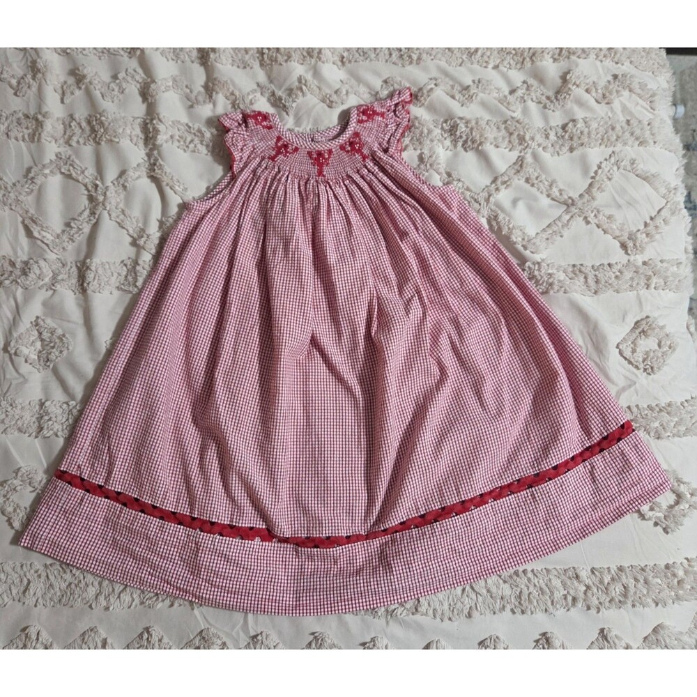 Vive La Fête Smocked Lobster Dress
